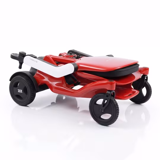 Carbon Fibre Folding Electric Wheelchair Black - Image 4