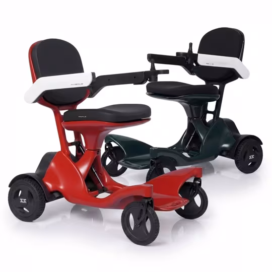 Carbon Fibre Folding Electric Wheelchair Black - Image 9